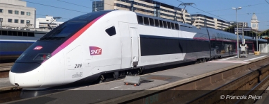 Jouef HJ2451S - H0 - 4-tlg. Set Triebzug TGV Duplex Carmillon , SNCF, Ep. VI - DC-Sound